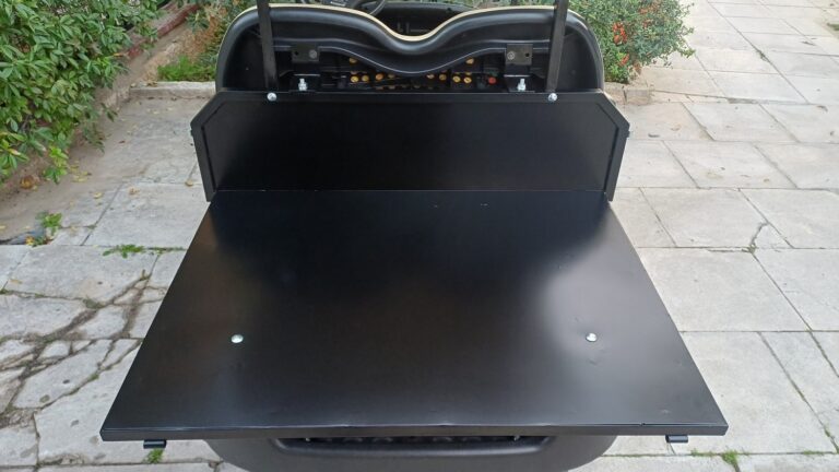 Club Car Precedent 2015 πράσινο ηλεκτρικό golf cart με cargo box και μπεζ δερμάτινα καθίσματα